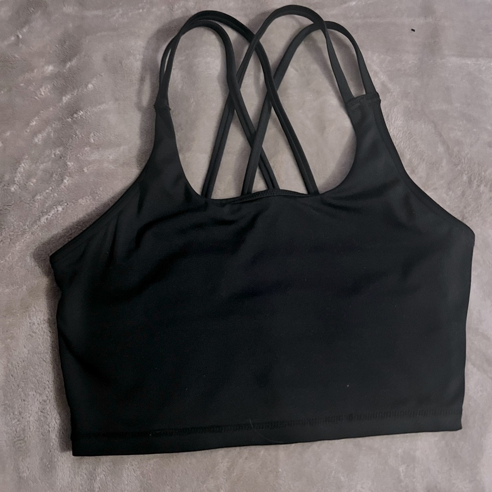Women's Black Strappy Bralette